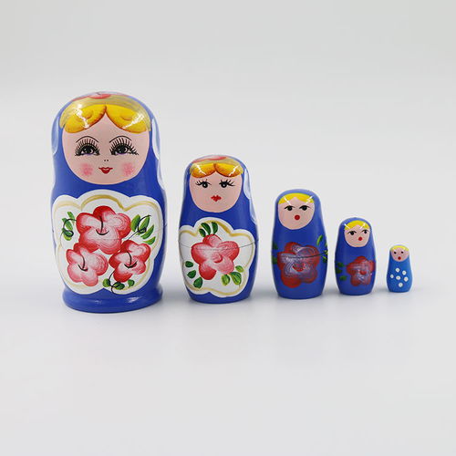 俄罗斯五层手绘套娃 让孩子在旅途中感受艺术与数学的魅力
