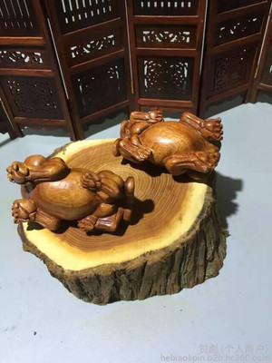 木质貔貅手把件 掌间灵兽，雕刻时光